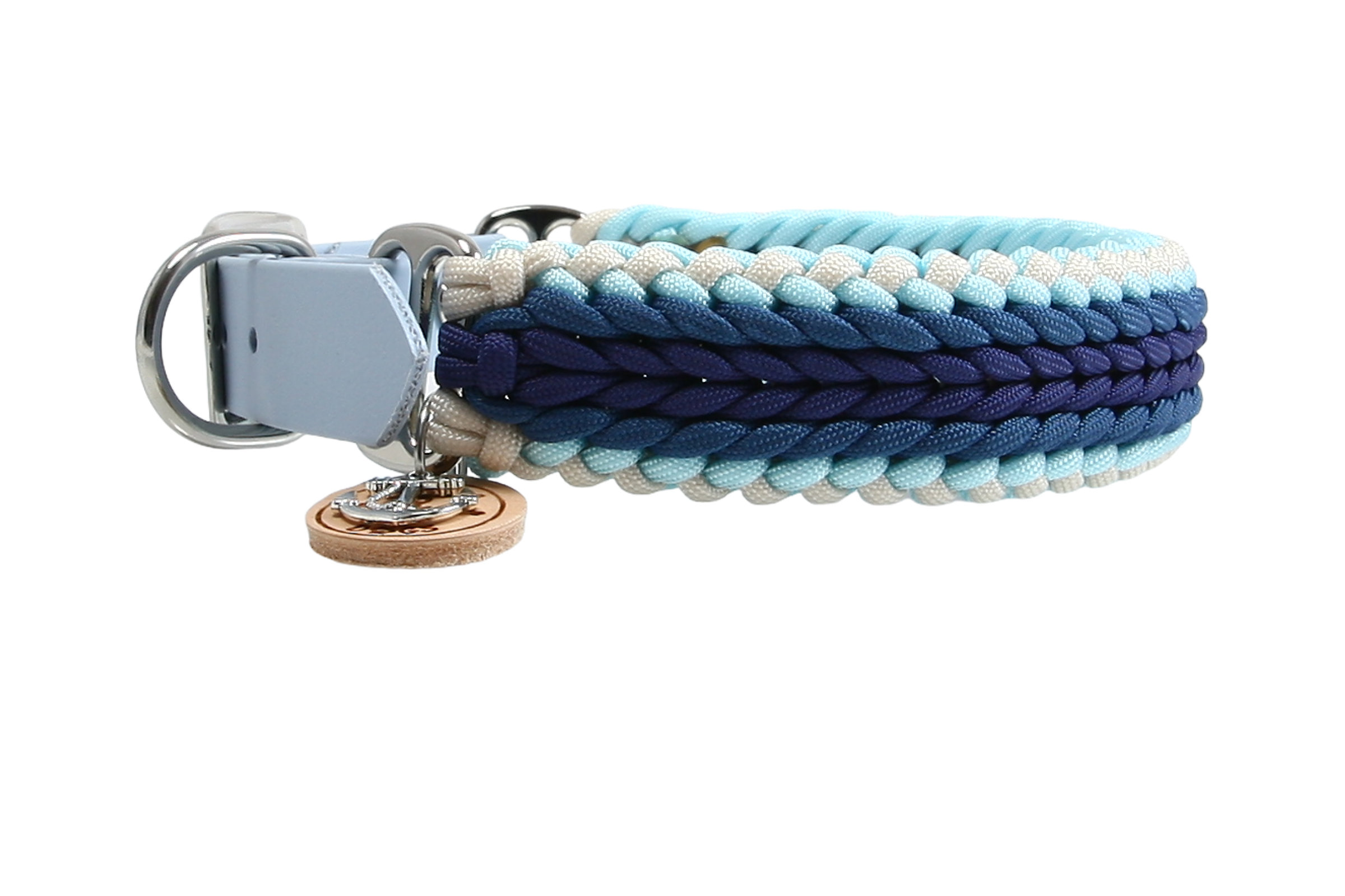 Paracord Hundehalsband Azurac X-III für mittelgroße und große Hunde  