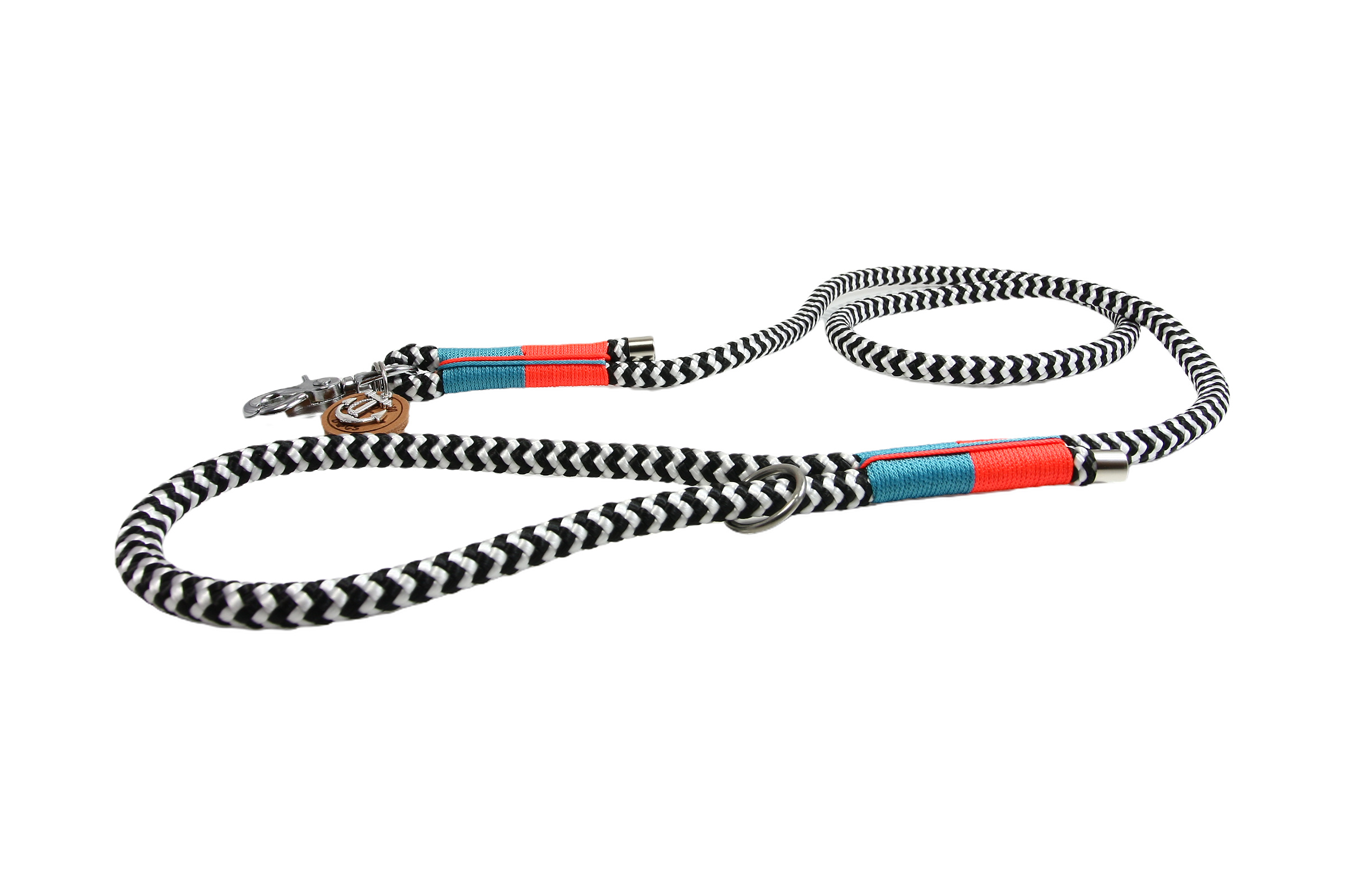 Hundehalsband und Leinen Set Zebra Blaze