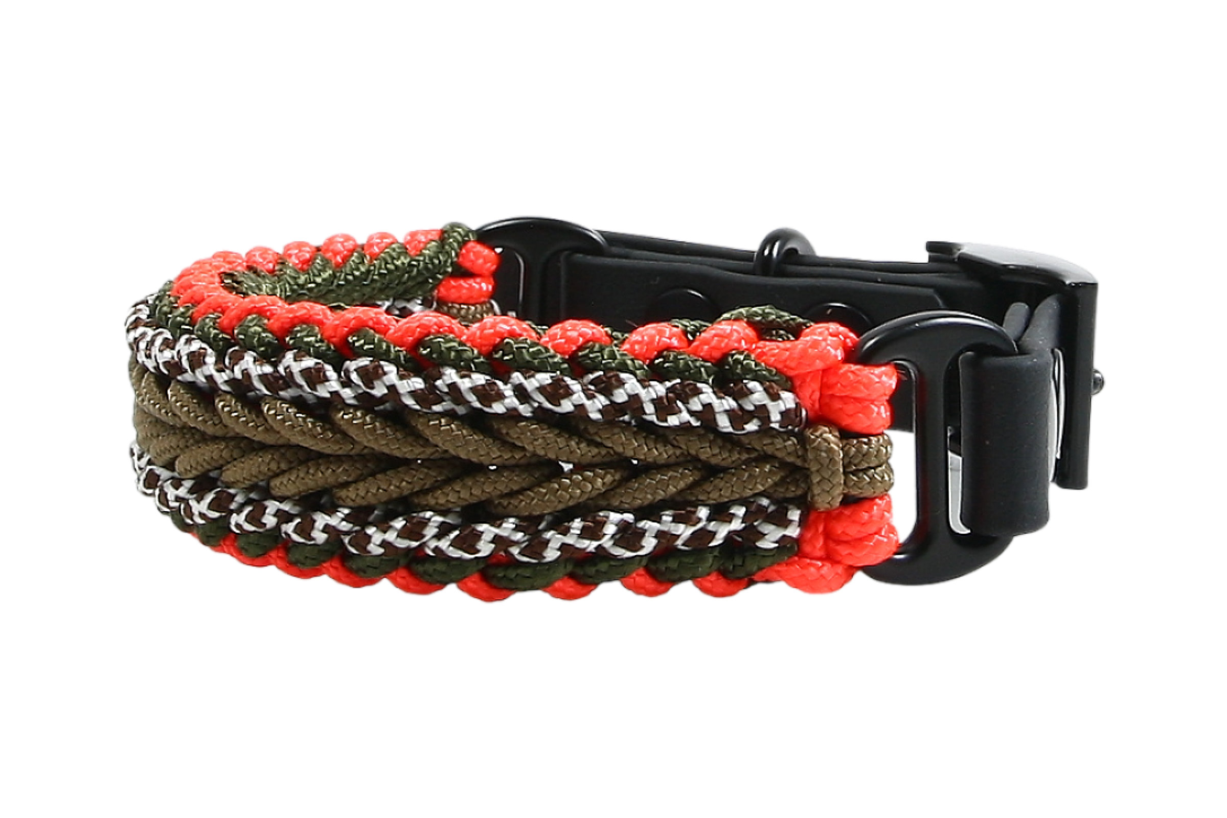 Paracord Hundehalsband Huntain X-II für mittelgroße Hunde