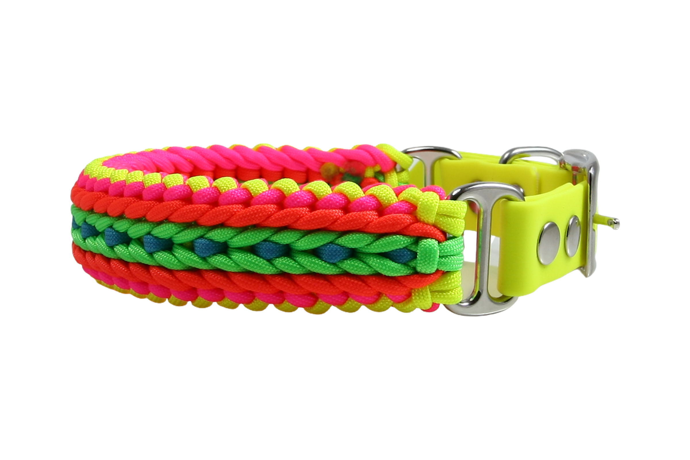 Paracord Hundehalsband Neolette X-III für mittelgroße und große Hunde  