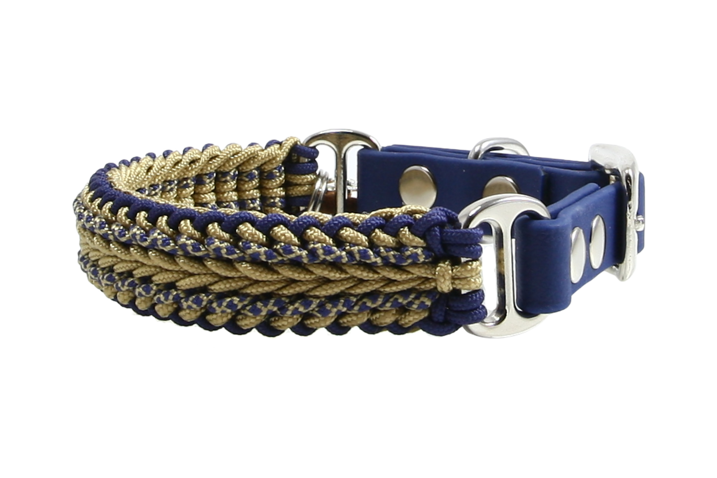 Paracord Hundehalsband Komondur- Captain X-I für kleine Hunde