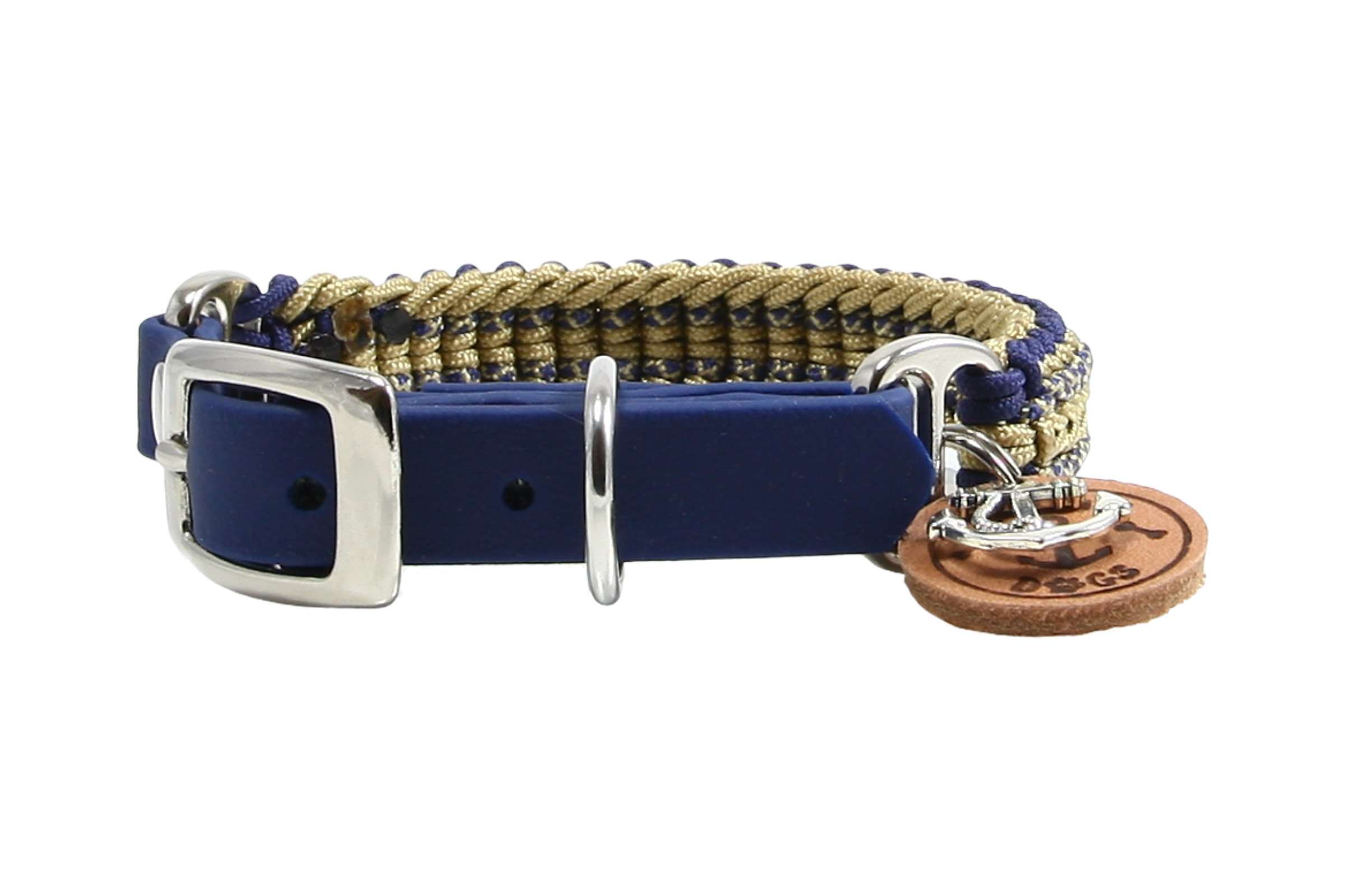 Paracord Hundehalsband Komondur- Captain X-I für kleine Hunde